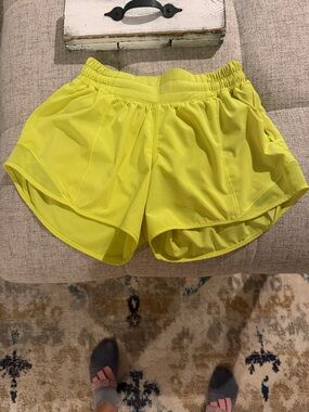 lululemon athletica Neon Yellow Women’s Athletic Shorts